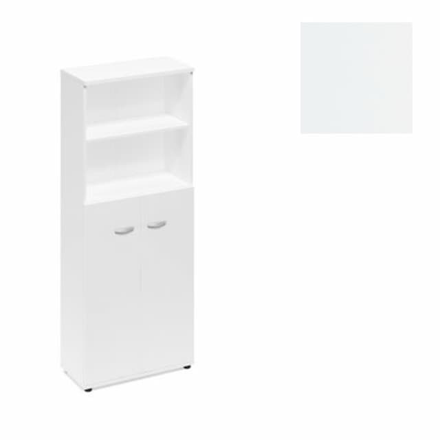 Шкаф для документов полузакрытый Юнитекс А4 (78x36.4x193 А4 9378) А4 9378 БП белый премиум