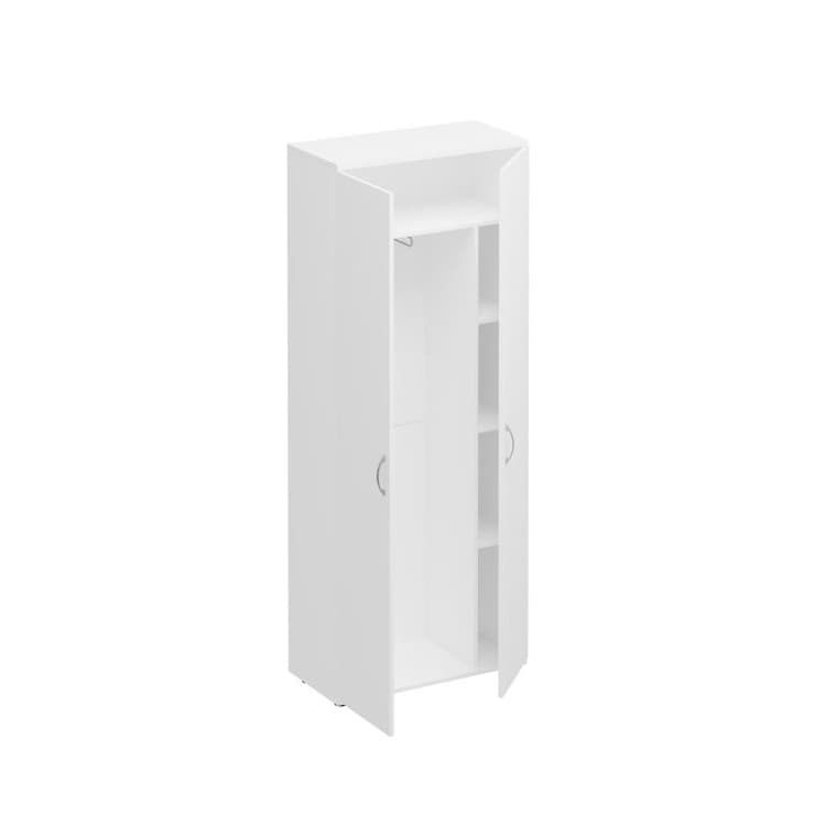 Шкаф для одежды с дополнением Юнитекс Комфорт КФ К.531 ДШ (80x38x200) белый премиум