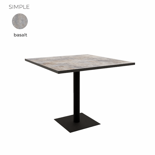 Стол обеденный квадратный Алсав 21SIMPLE.009 Basalt