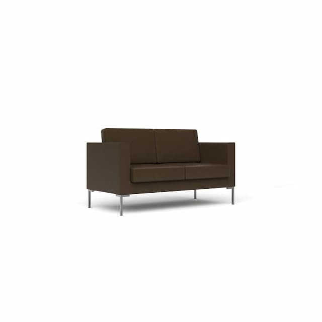 Диван 2-местный Юнитекс malta-2 Ml/2/cn1116 экокожа премиум / коричневая