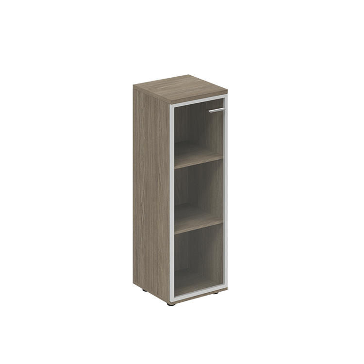 Шкаф средний со стеклом Norden Винг WN.802.OD.AL.L