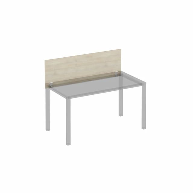 Экран для стола 140 на белом металлокаркасе Юнитекс Комфорт КФ К.Б 842 ДШ дуб шамони