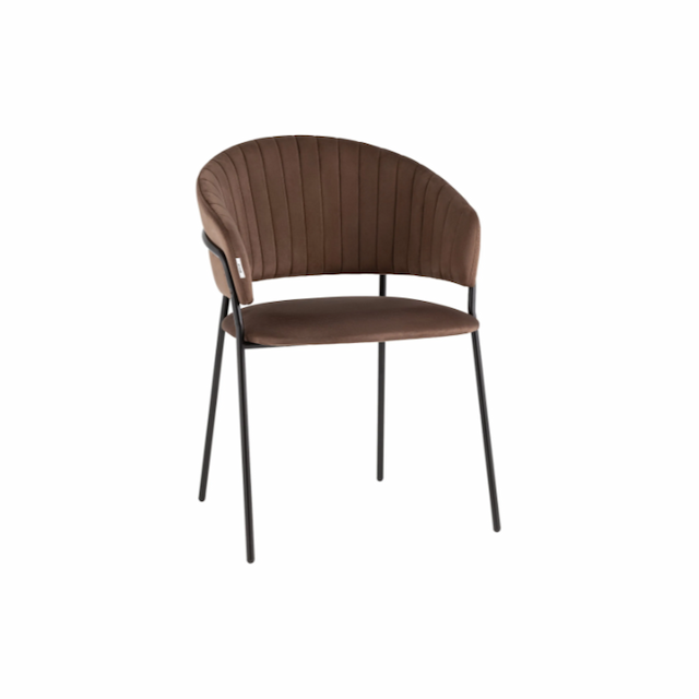 Стул-кресло Клен Брик сгр503 (велюр коричневый)