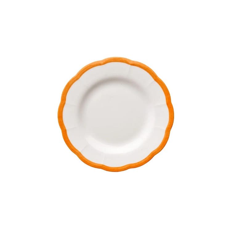 Тарелка с цветным кантом (охра) Ø 16 см Bitossi Petalo PET00404 Bordo ocra