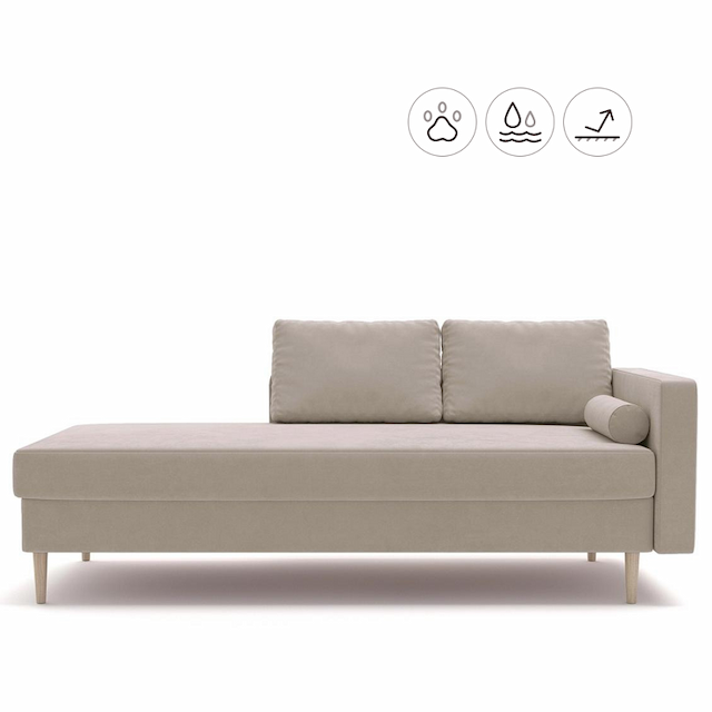 Кушетка Мастерфабрик Эйо Kenya beige ткань велюр