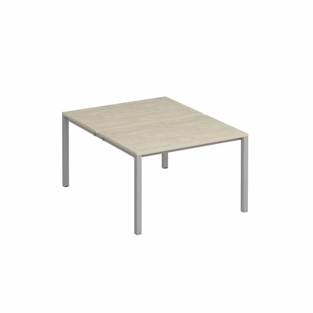 Рабочая станция на металлокаркасе Юнитекс Комфорт КФ К.С1 1144 ДШ (2х120) (120x154x75) дуб шамони / серый