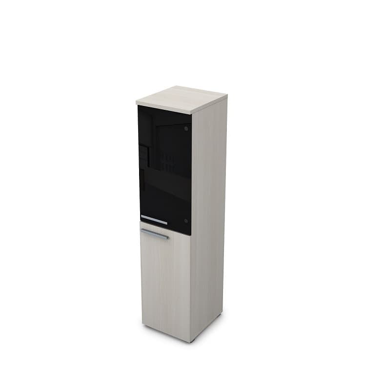 Шкаф узкий (пенал) АЛСАВ Gloss 9ПЛ.004.12 Ivory