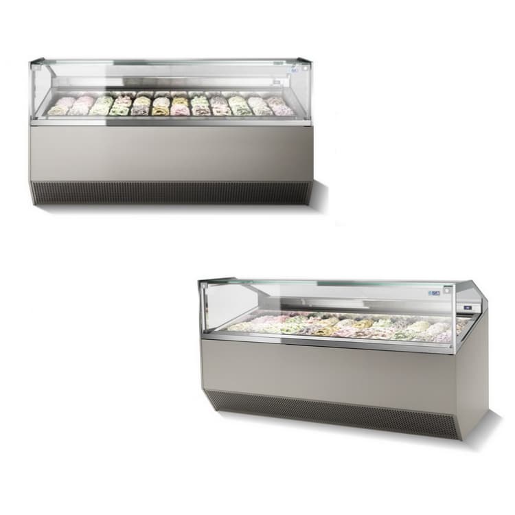 Витрина для мороженого ISA Supercapri H117 170 RAL7022