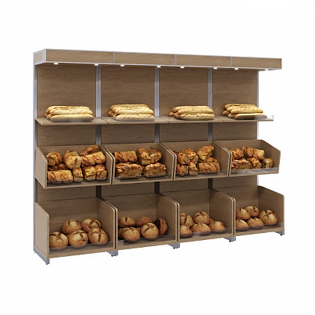 Нейтральная пристенная витрина Полюс CARBOMA S5-22 05